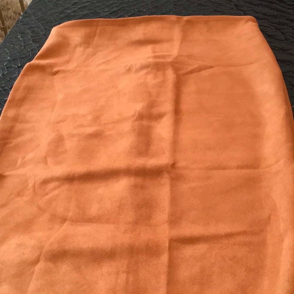 FAUX SUEDE SKIRT - Picture 2 of 6
